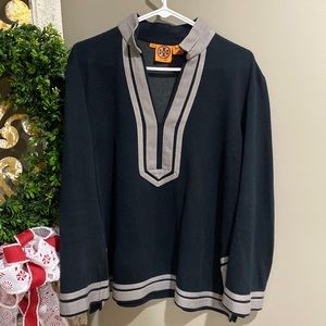 Tory Burch Black and Gray Tunic
